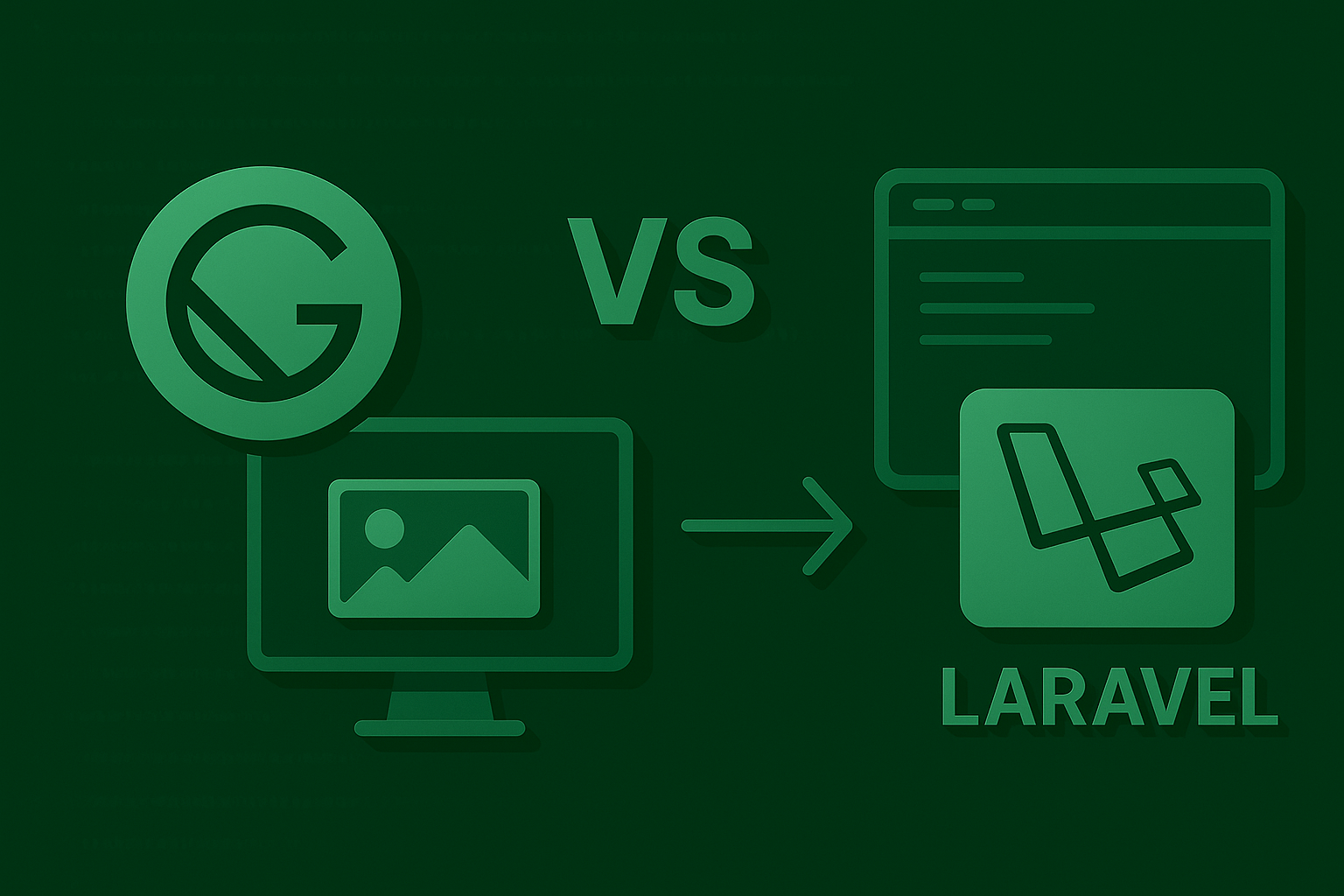 ALT: Порівняння швидкості завантаження Gatsby і Laravel на графіку