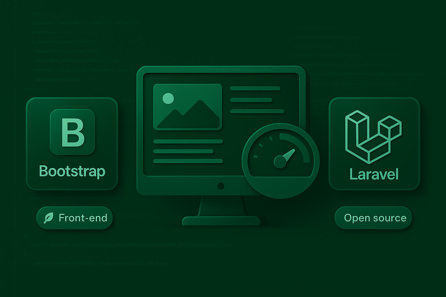 <!-- ALT: Схема інтеграції Bootstrap із бекендом Laravel -->
